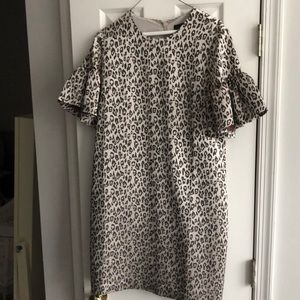 NTW banana republic cheetah cocktail dress